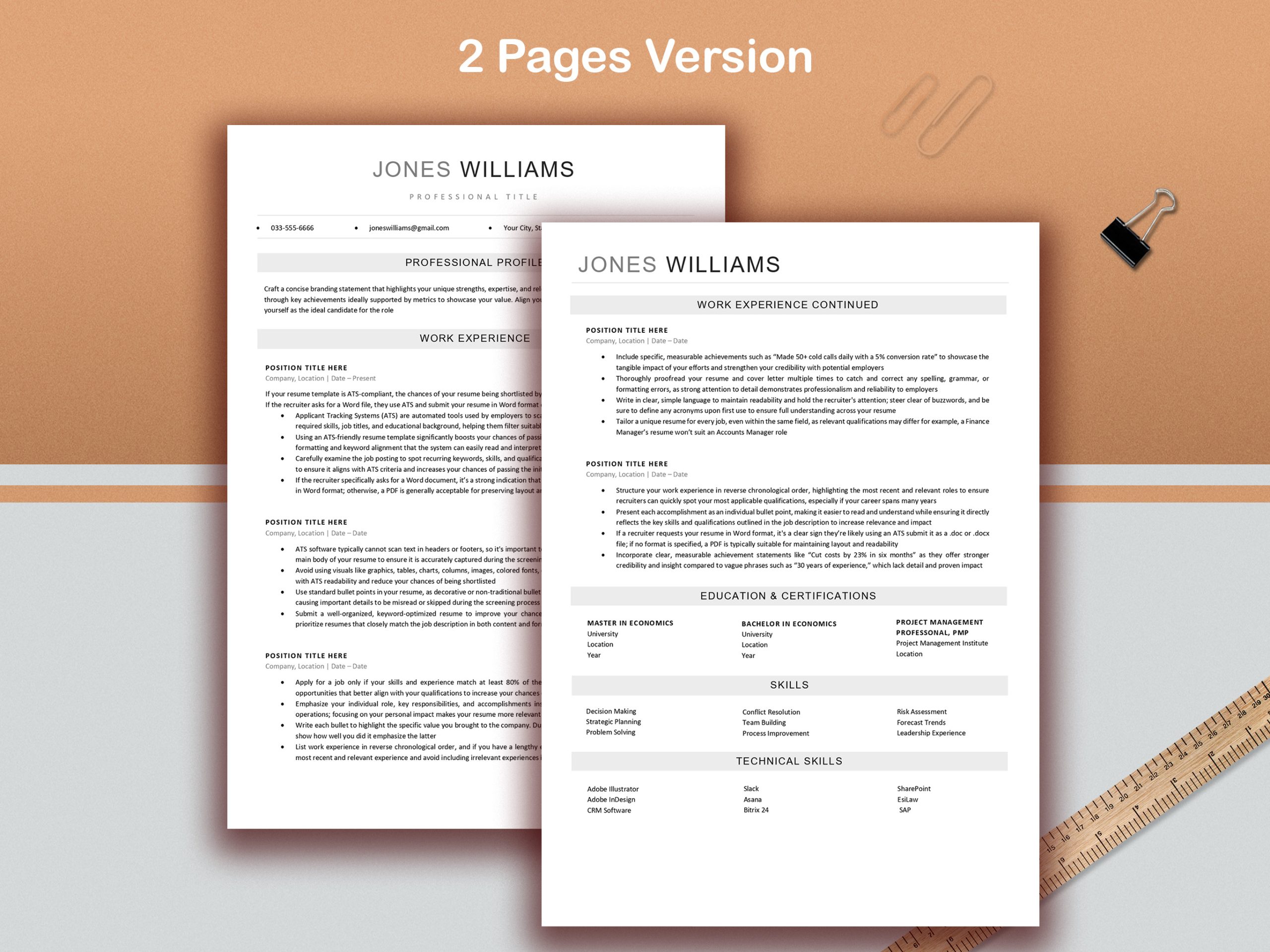 ATS Resume Template | Ats Friendly Resume | Ats Resume Template Word | Modern ATS Friendly Resume | Professional Resume Template ATS