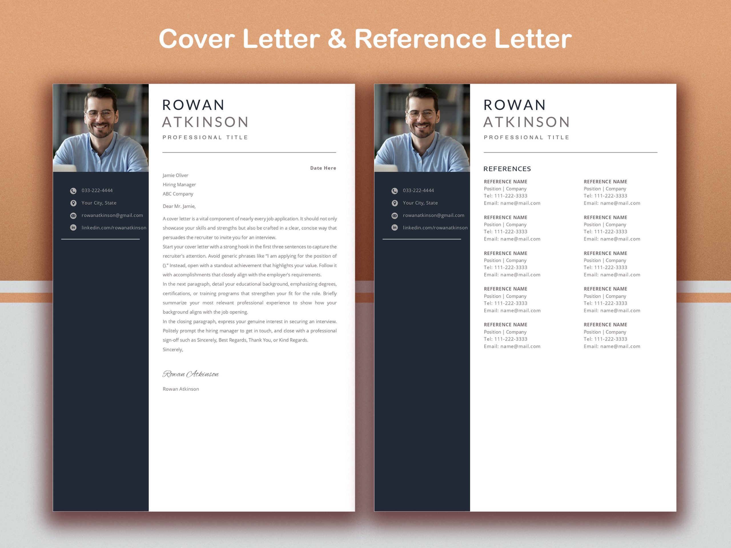 Professional & Modern Resume Template for Word and Pages | Editable Modern CV Template For Microsoft Word | Resume Design | Professional CV - Image 4